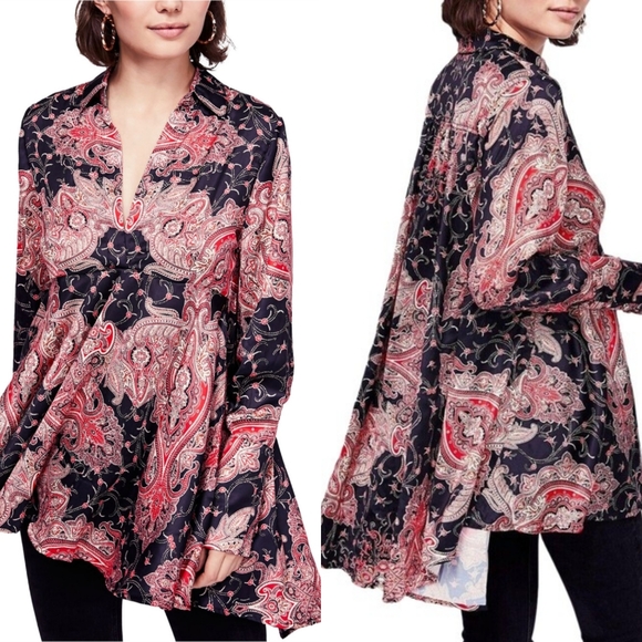 Free People Field Of Butterflies Tunic - Picture 1 of 7